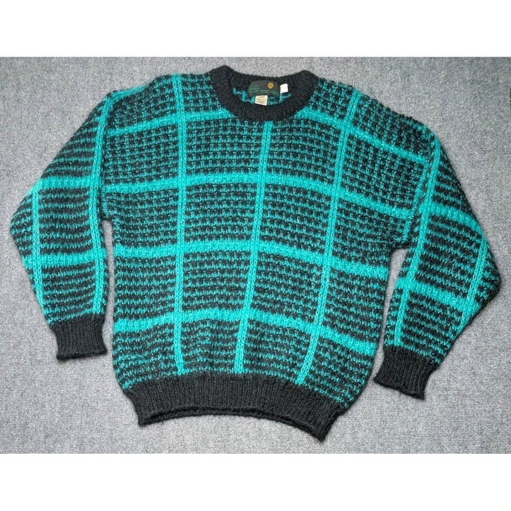 Vtg Country Knitwear Ireland Handloomed Wool Blend Pullover Crew Neck‎ XLT Tall